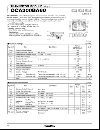 datasheet for QCA300BA60 by SanRex (Sansha Electric Mfg. Co., Ltd.)