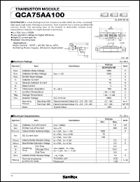 datasheet for QCA75AA100 by SanRex (Sansha Electric Mfg. Co., Ltd.)