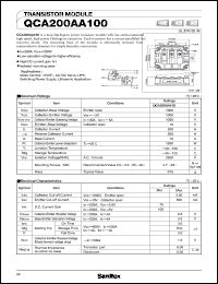 datasheet for QCA200AA100 by SanRex (Sansha Electric Mfg. Co., Ltd.)