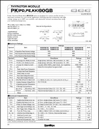 datasheet for KK90GB160 by SanRex (Sansha Electric Mfg. Co., Ltd.)