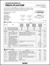 datasheet for KK70F160 by SanRex (Sansha Electric Mfg. Co., Ltd.)