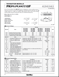 datasheet for KK110F160 by SanRex (Sansha Electric Mfg. Co., Ltd.)