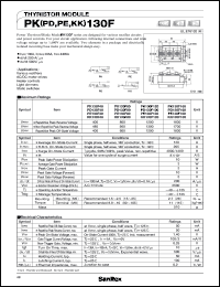 datasheet for KK130F160 by SanRex (Sansha Electric Mfg. Co., Ltd.)
