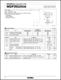 datasheet for MDR250A50 by SanRex (Sansha Electric Mfg. Co., Ltd.)