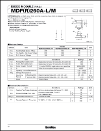 datasheet for MDR250A20-L/M by SanRex (Sansha Electric Mfg. Co., Ltd.)