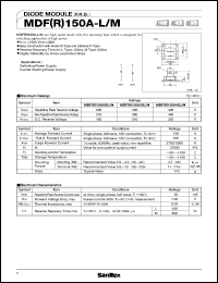 datasheet for MDF150A40-L/M by SanRex (Sansha Electric Mfg. Co., Ltd.)