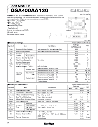 datasheet for GSA400AA120 by SanRex (Sansha Electric Mfg. Co., Ltd.)