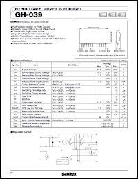 datasheet for GH-039 by SanRex (Sansha Electric Mfg. Co., Ltd.)