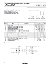 datasheet for GH-038 by SanRex (Sansha Electric Mfg. Co., Ltd.)