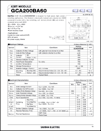 datasheet for GCA200BA60 by SanRex (Sansha Electric Mfg. Co., Ltd.)