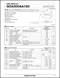 datasheet for GCA300AA120 by SanRex (Sansha Electric Mfg. Co., Ltd.)
