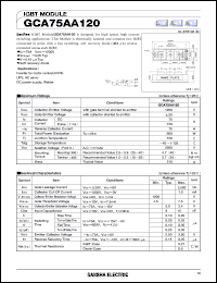 datasheet for GCA75AA120 by SanRex (Sansha Electric Mfg. Co., Ltd.)