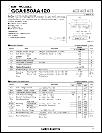 datasheet for GCA150AA120 by SanRex (Sansha Electric Mfg. Co., Ltd.)