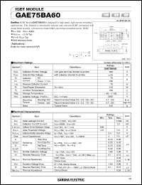 datasheet for GAE75BA60 by SanRex (Sansha Electric Mfg. Co., Ltd.)