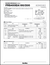 datasheet for FRS400EA180 by SanRex (Sansha Electric Mfg. Co., Ltd.)