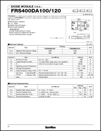 datasheet for FRS400DA120 by SanRex (Sansha Electric Mfg. Co., Ltd.)