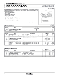datasheet for FRS300CA50 by SanRex (Sansha Electric Mfg. Co., Ltd.)