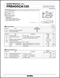 datasheet for FRS400CA120 by SanRex (Sansha Electric Mfg. Co., Ltd.)