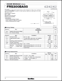 datasheet for FRS300BA50 by SanRex (Sansha Electric Mfg. Co., Ltd.)