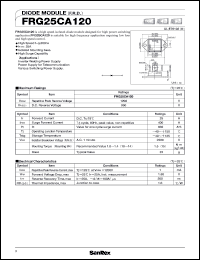 datasheet for FRG25CA120 by SanRex (Sansha Electric Mfg. Co., Ltd.)