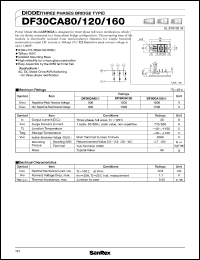 datasheet for DF30CA120 by SanRex (Sansha Electric Mfg. Co., Ltd.)