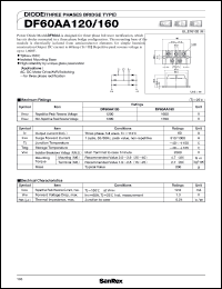 datasheet for DF60AA160 by SanRex (Sansha Electric Mfg. Co., Ltd.)