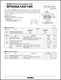 datasheet for DF50AA160 by SanRex (Sansha Electric Mfg. Co., Ltd.)