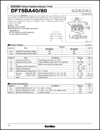 datasheet for DF75BA80 by SanRex (Sansha Electric Mfg. Co., Ltd.)