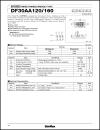 datasheet for DF30AA160 by SanRex (Sansha Electric Mfg. Co., Ltd.)