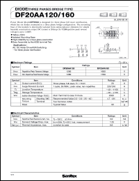 datasheet for DF20AA160 by SanRex (Sansha Electric Mfg. Co., Ltd.)