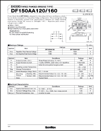 datasheet for DF150AA160 by SanRex (Sansha Electric Mfg. Co., Ltd.)