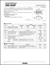 datasheet for DD160F120 by SanRex (Sansha Electric Mfg. Co., Ltd.)