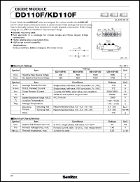 datasheet for KD110F160 by SanRex (Sansha Electric Mfg. Co., Ltd.)