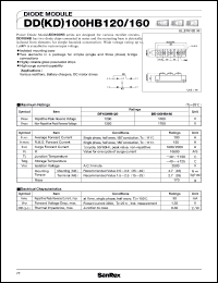 datasheet for DD100HB120 by SanRex (Sansha Electric Mfg. Co., Ltd.)