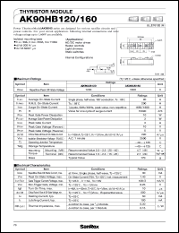 datasheet for AK90HB160 by SanRex (Sansha Electric Mfg. Co., Ltd.)
