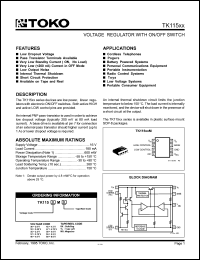 datasheet for TK11547MG by 