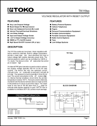 datasheet for TK11927MTL by 