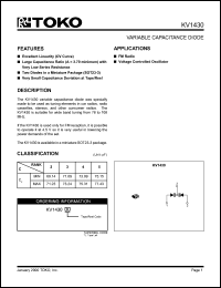 datasheet for KV1430TL by 