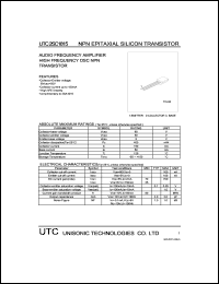 datasheet for UTC2SC1815 by 