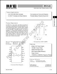 datasheet for RF2145 by RF Micro Devices (RFMD)