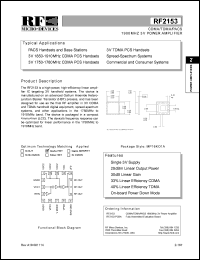 datasheet for RF2153 by RF Micro Devices (RFMD)