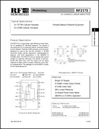 datasheet for RF2175 by RF Micro Devices (RFMD)