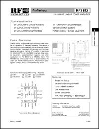 datasheet for RF2192 by RF Micro Devices (RFMD)