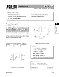 datasheet for RF2325 by RF Micro Devices (RFMD)