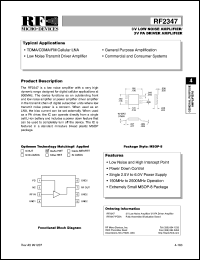 datasheet for RF2347 by RF Micro Devices (RFMD)