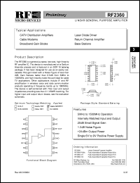datasheet for RF2360 by RF Micro Devices (RFMD)