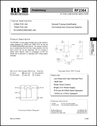 datasheet for RF2364 by RF Micro Devices (RFMD)