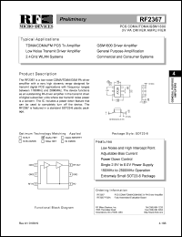 datasheet for RF2367 by RF Micro Devices (RFMD)