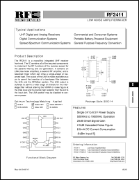 datasheet for RF2411PCBA-L by RF Micro Devices (RFMD)