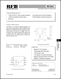 datasheet for RF2421PCBA by RF Micro Devices (RFMD)